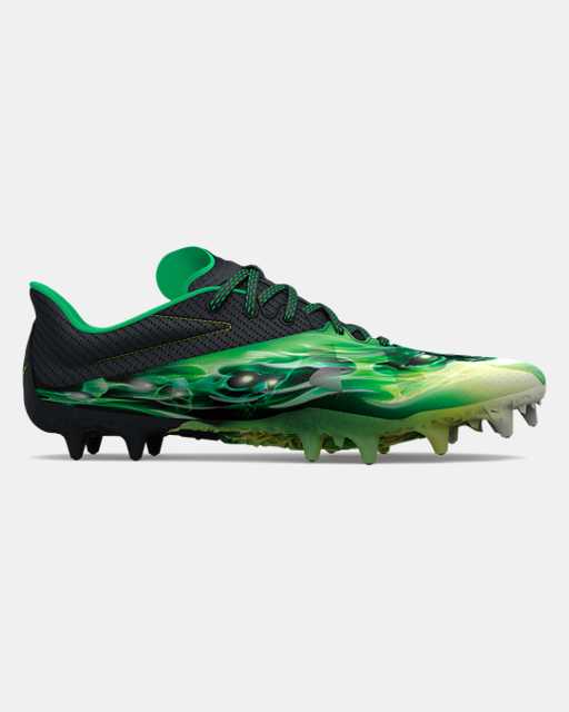 Under Armour  Cleats Men's Green/Black Used Multiple Sizes 